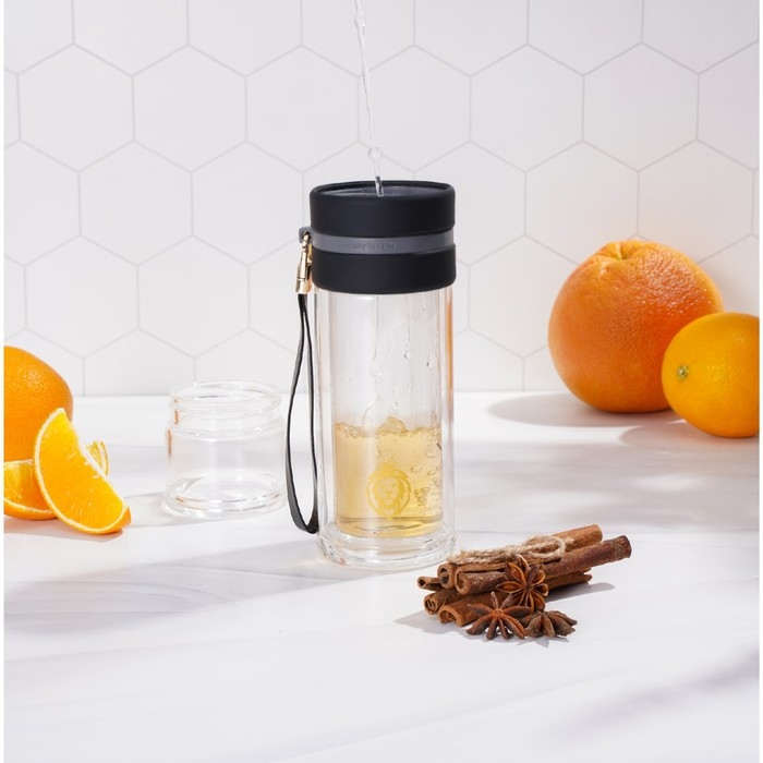 Термос, заварник чайный &laquo;Король Лев&raquo;, 290 мл, с двойными стенками, с силиконовой ручкой