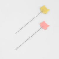 Булавки для квилтинга «Котик», 53 мм, 100 шт, цвет разноцветный Булавки для квилтинга «Котик», 53 мм, 100 шт, цвет разноцветный