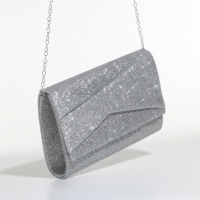 Сумка-клатч на магните, цвет серебряный Сумка-клатч на магните, цвет серебряный