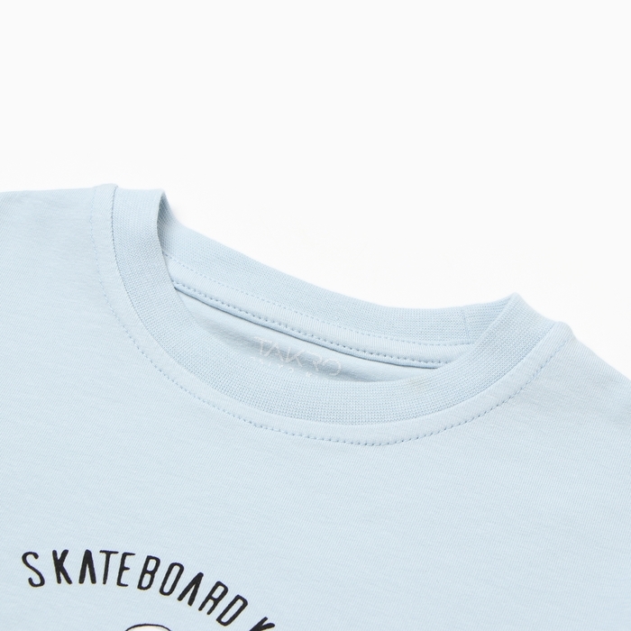 Футболка для мальчика, цвет голубой, рост 116 см