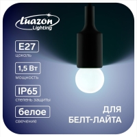 Лампа светодиодная Luazon Lighting, G45, Е27, 1.5 Вт, для белт-лайта, белая, наб 20 шт Лампа светодиодная Luazon Lighting, G45, Е27, 1.5 Вт, для белт-лайта, белая, наб 20 шт