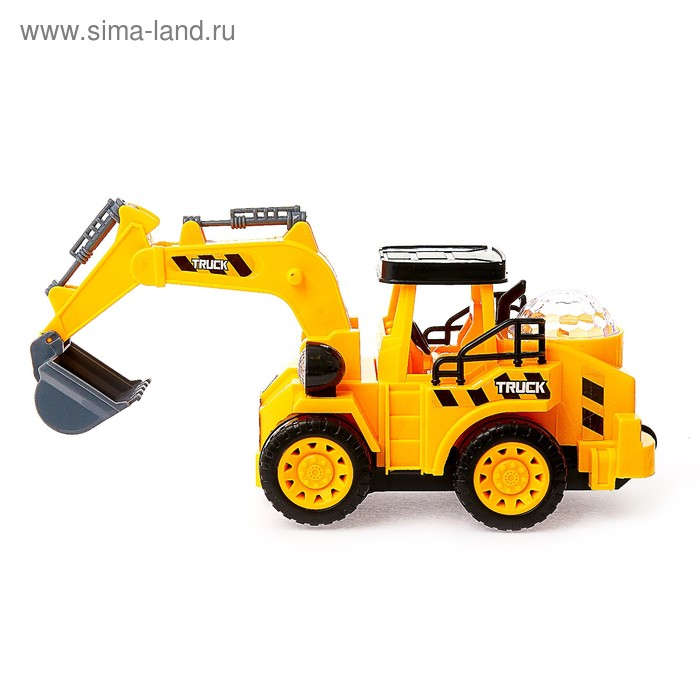 Экскаватор &laquo;Стройка&raquo;, работает от батареек, световые и звуковые эффекты