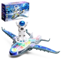 Самолет &laquo;Шестерёнки&raquo;, свет и звук, работает от батареек