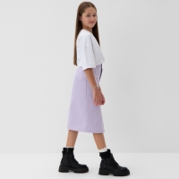 Юбка для девочки MINAKU: Jeans collection, цвет лаванда, рост 134 см Юбка для девочки MINAKU: Jeans collection, цвет лаванда, рост 134 см