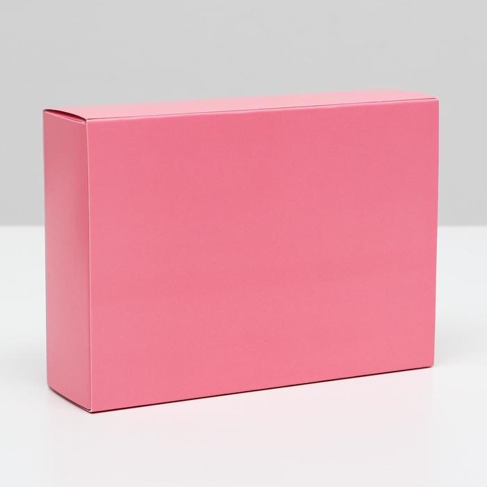 Коробка для конфет 6 шт, розовая, 13,7 х 9,85 х 3,86 см