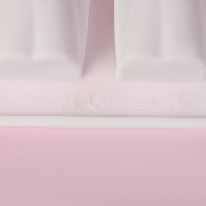 Форма для выпечки Доляна &laquo;Жгуты&raquo;, силикон, 28,5&times;16,5&times;2,3 см, 8 ячеек (12&times;2,7&times;2,3см) , цвет белый