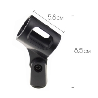 Держатель для микрофона на микрофонную стойку Music Life 4,7 х 8,5 см, d - 2,5 см Держатель для микрофона на микрофонную стойку Music Life 4,7 х 8,5 см, d - 2,5 см