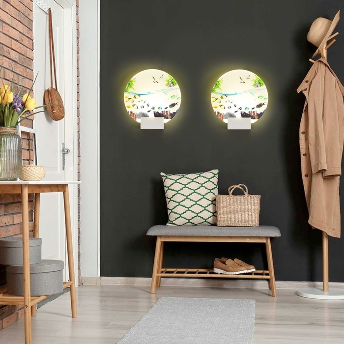 Бра "Подводный мир" LED 6Вт 4000К белый 24х6х24 см