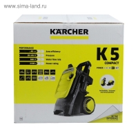 Мойка высокого давления Karcher K 5 Compact, 145 бар, 500 л/ч, 1.630-750.0 Мойка высокого давления Karcher K 5 Compact, 145 бар, 500 л/ч, 1.630-750.0