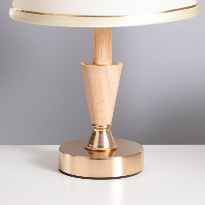 Лампа настольная Лампа настольная "Вера" 1х40Вт Е27 золото/коричневый 21х21х35см