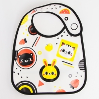 Нагрудник для кормления &laquo;Малыши&raquo; Г. Доман непромокаемый на липучке, с карманом