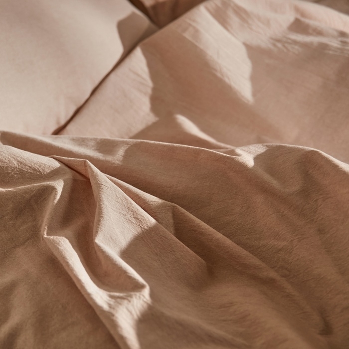 Простыня на резинке SL Home Простыня на резинке SL Home "Деним" 140*200+30 см, цв.бежевый, 100% жатый хлопок