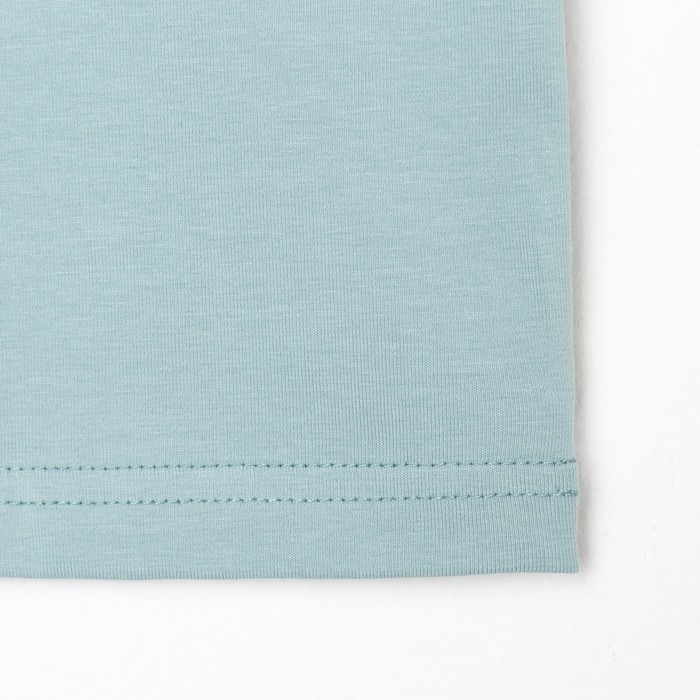 Футболка детская Basic line цвет аквамарин, рост 116