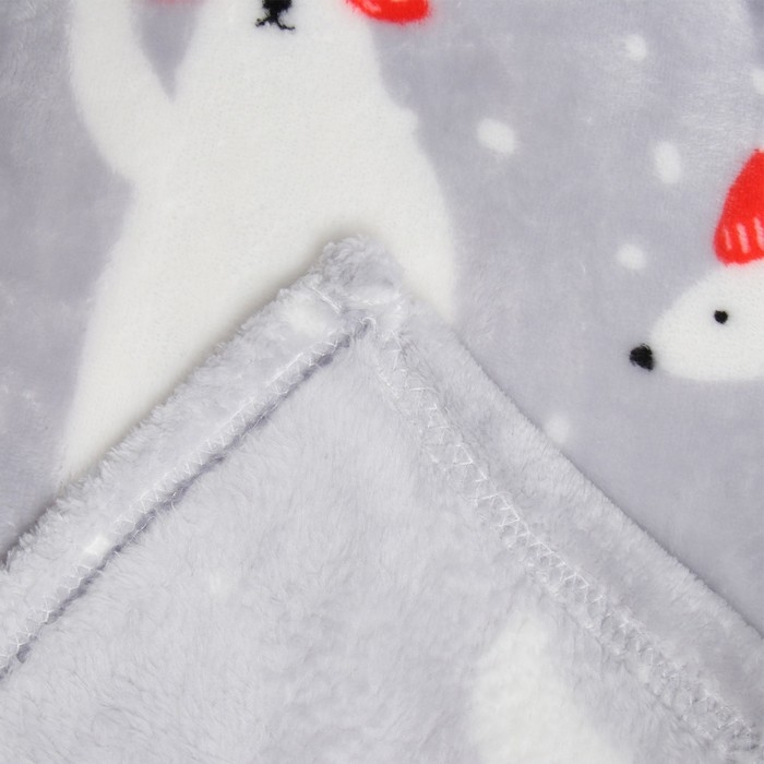 Плед LoveLife "Северные мишки" 150*200 см,100% п/э, велсофт 280 гр/м2