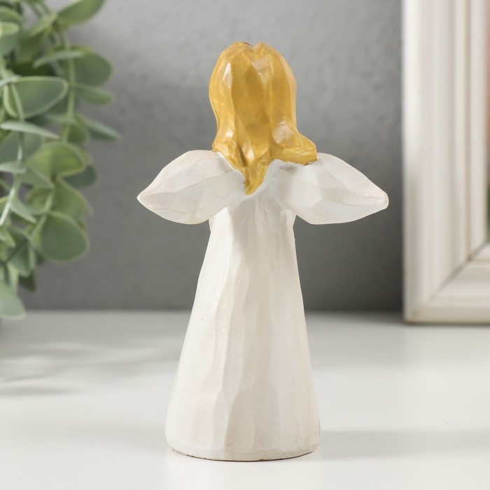 Сувенир полистоун Сувенир полистоун "Ангел-девочка в платье с цветами" МИКС 4,5х7,5х11,5 см