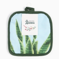 Прихватка Доляна "Tropical" цв.голубой 17*17 см 100% п/э Прихватка Доляна "Tropical" цв.голубой 17*17 см 100% п/э