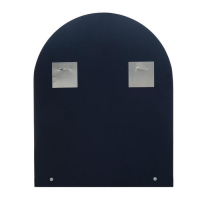 Зеркало &laquo;Орнамент&raquo;, с пескоструйной графикой и фьюзингом, настенное, с полочкой, 50&times;62 см