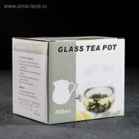Чайник стеклянный заварочный «Теплота», 400 мл, цвет МИКС Чайник стеклянный заварочный «Теплота», 400 мл, цвет МИКС