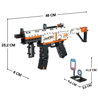 Конструктор Оружие «MP-5 с рукояткой», стреляет мягкими пулями, 540 деталей Конструктор Оружие «MP-5 с рукояткой», стреляет мягкими пулями, 540 деталей