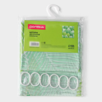 Штора для ванной Доляна &laquo;Листья&raquo;, 180&times;180 см, EVA