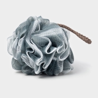 Мочалка для тела Доляна &laquo;Градиент&raquo;, 40 гр, тубус в подарок, цвет серый