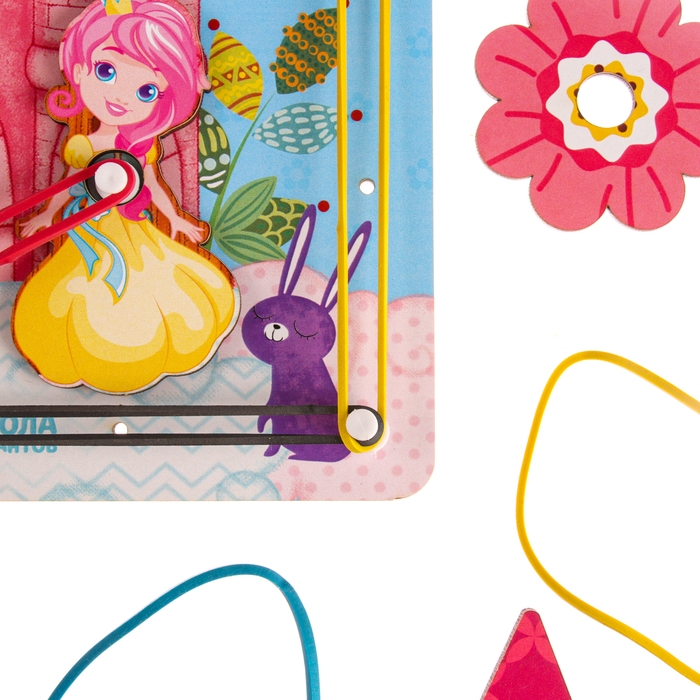 Настольная игра. Геоборд с доп. элементами &laquo;Замок принцессы&raquo; 20х20 см