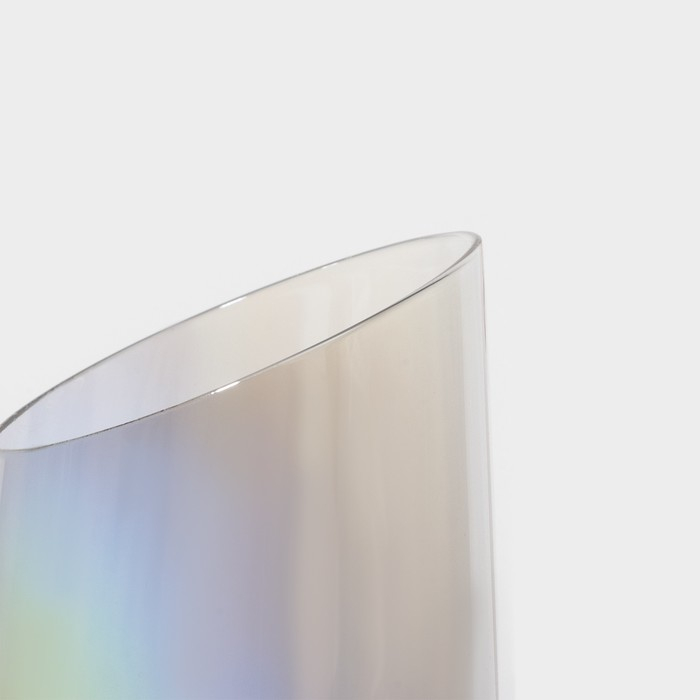 Набор бокалов для шампанского стеклянный Magistro &laquo;Иллюзия&raquo;, 180 мл, 5,5&times;27,5 см, 6 шт, цвет перламутровый