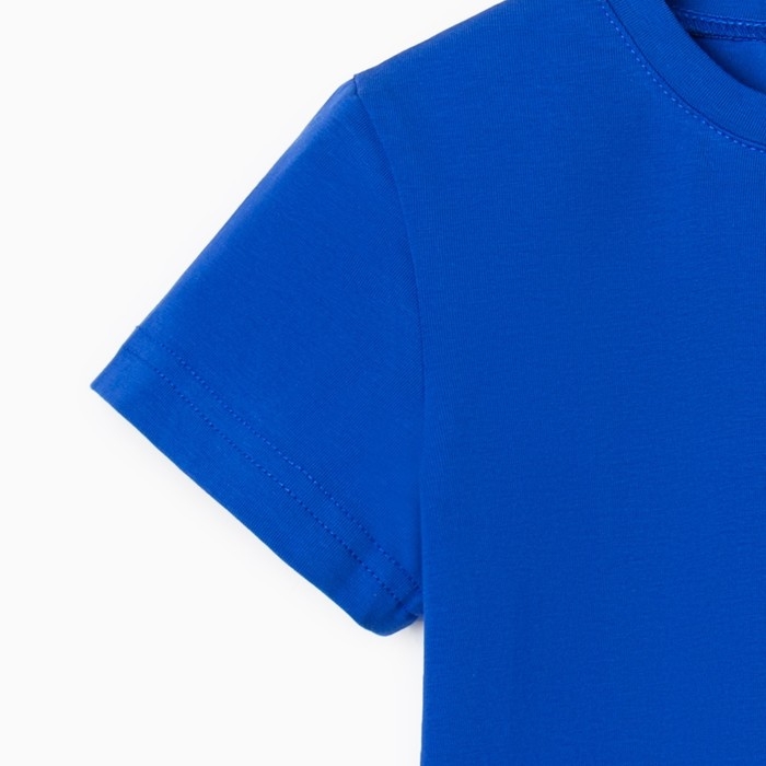 Футболка детская Basic line цвет электрик, рост 104