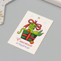 Новогодняя бирка картон "Озорства в Новом году!" Новогодний набор 10 шт (5 видов) 4х6 см Новогодняя бирка картон "Озорства в Новом году!" Новогодний набор 10 шт (5 видов) 4х6 см