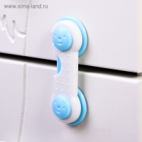 Набор блокираторов для дверей и ящиков, 2 шт., цвет белый/голубой, Крошка Я Набор блокираторов для дверей и ящиков, 2 шт., цвет белый/голубой, Крошка Я