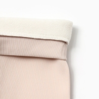 Леггинсы для девочки на флисе Collorista, цвет молочный, рост 122 см