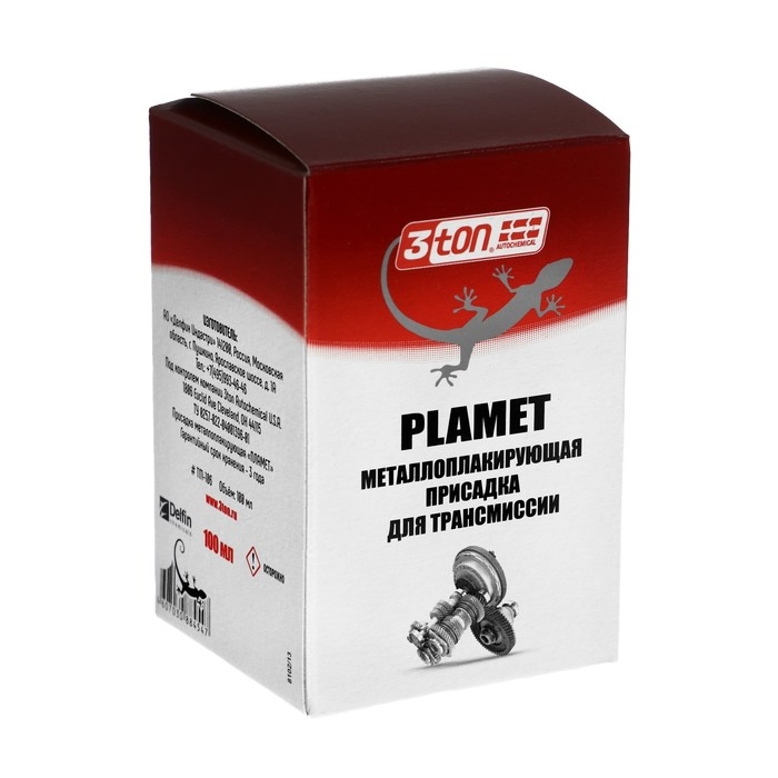 Металлоплакирующая присадка для трансмиссии 3ton PlaMet, 100 мл ТМ-106 Металлоплакирующая присадка для трансмиссии 3ton PlaMet, 100 мл ТМ-106