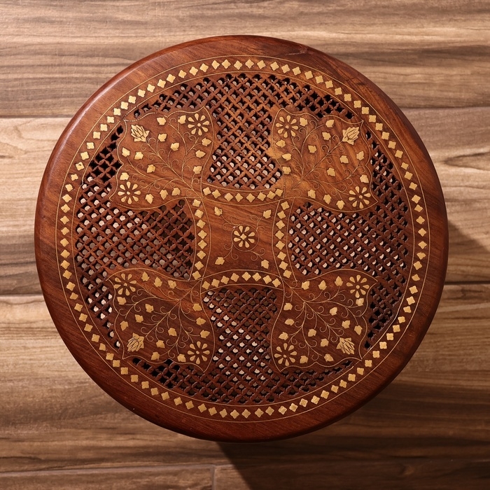 Столик кофейный 38х38х38 см, дерево шишам