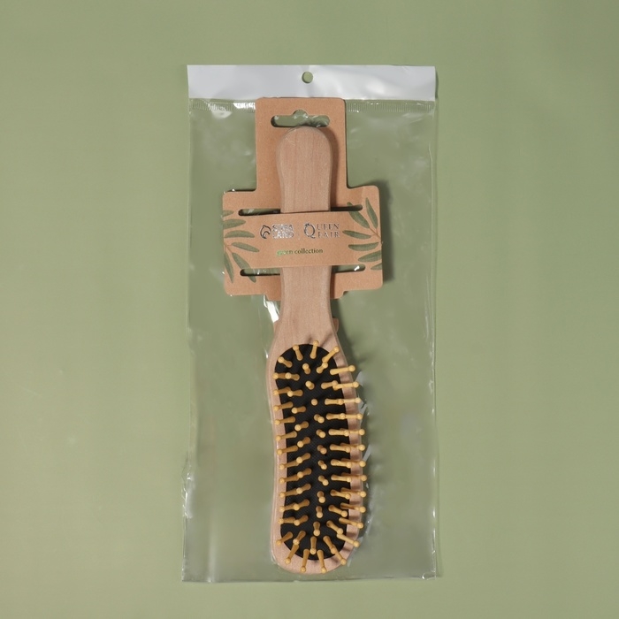 Расчёска массажная, деревянная, 5 × 22 см, цвет «светлое дерево» Расчёска массажная, деревянная, 5 × 22 см, цвет «светлое дерево»