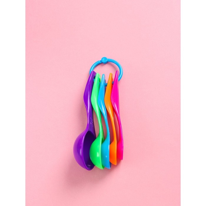 Набор мерных ложек Доляна «Креатив», 5 шт: 1 мл, 2,5 мл, 5 мл, 7,5 мл, 15 мл, цвет МИКС Набор мерных ложек Доляна «Креатив», 5 шт: 1 мл, 2,5 мл, 5 мл, 7,5 мл, 15 мл, цвет МИКС