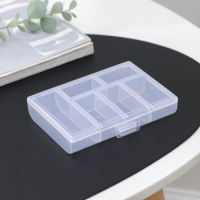 Органайзер для хранения, 6 ячеек, 12×8,5×2,5, цвет МИКС Органайзер для хранения, 6 ячеек, 12×8,5×2,5, цвет МИКС