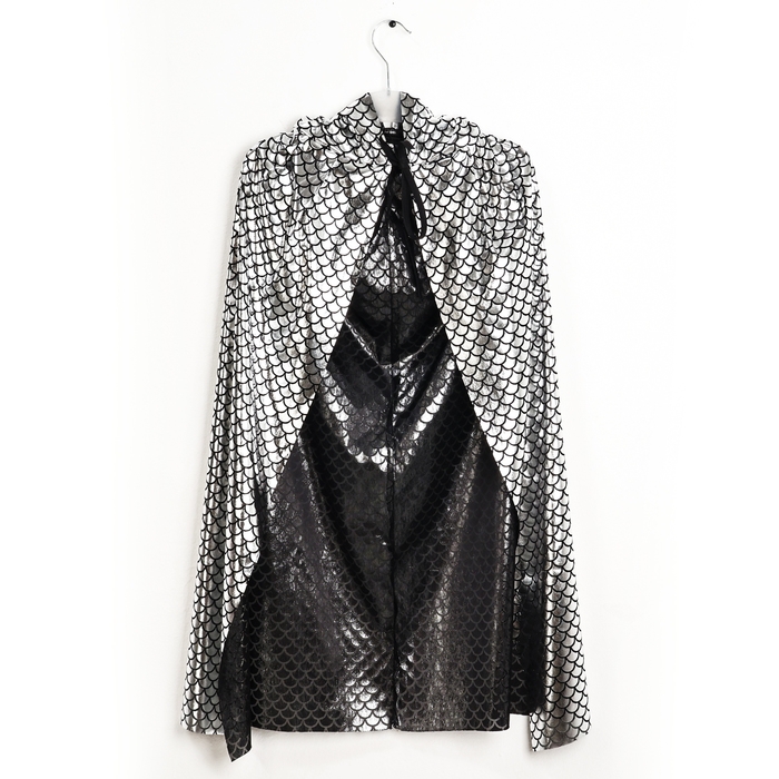 Карнавальный набор &laquo;Серебряная Змейка&raquo;: плащ длина 80 см, маска