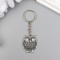 Брелок металл "Совушка на ветке" объемный ажурный 3х3х1 см Брелок металл "Совушка на ветке" объемный ажурный 3х3х1 см