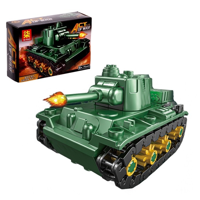 Конструктор блочный &laquo;Танки&raquo;, 6 видов, МИКС