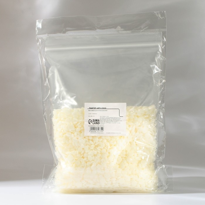 Воск для свечей соевый 250 гр, гранулами, темп-а плавления 58 градусов Воск для свечей соевый 250 гр, гранулами, темп-а плавления 58 градусов