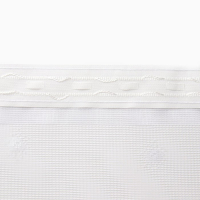 Штора со шторной лентой, ширина 250 см, высота 160 см, цвет белый Штора со шторной лентой, ширина 250 см, высота 160 см, цвет белый