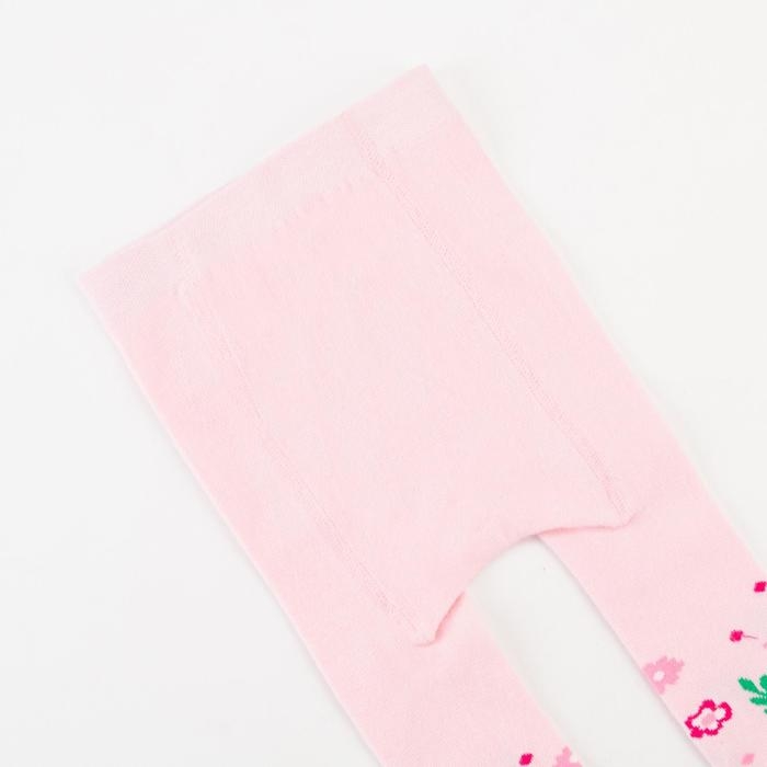 Колготки Крошка Я &laquo;Цветочки&raquo;, цвет розовый, рост 86-92 см