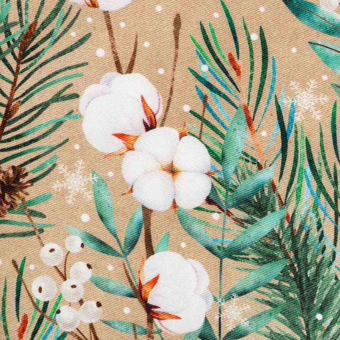 Скатерть новогодняя Этель &laquo;Новый год: Fir branches&raquo; 144х110см, 100%хл, 190г/м2