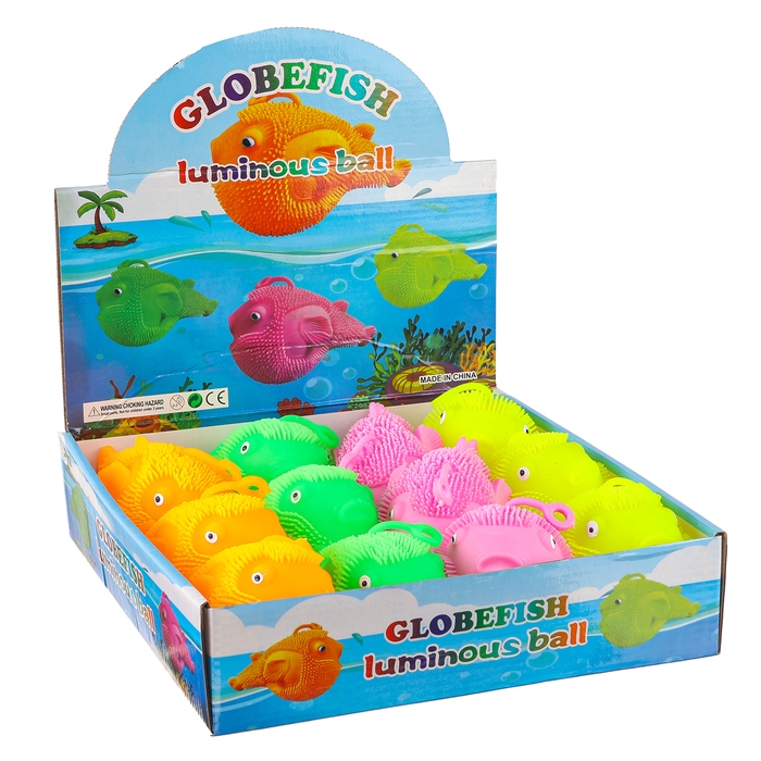 Ёжка «Рыбка» световой, цвета МИКС Ёжка «Рыбка» световой, цвета МИКС