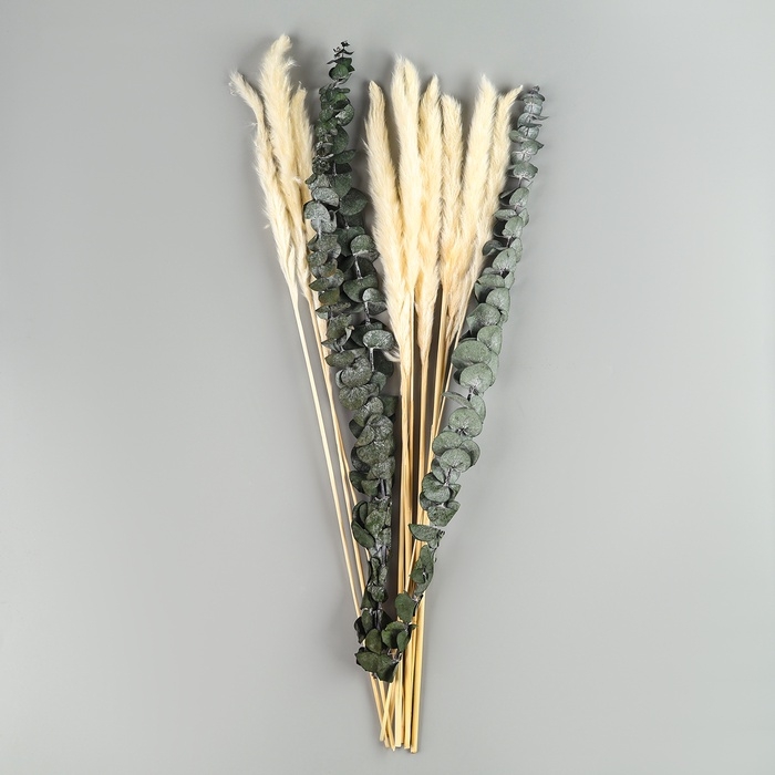 Букет из сухоцветов &laquo;Эвкалипт&raquo;, набор из 13 шт., высота 47 см