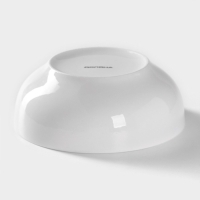 Салатник фарфоровый Доляна &laquo;Пташка&raquo; 600 мл, d=15,2 см, цвет белый