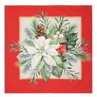 Набор новогодних салфеток Этель &laquo;Рождественский венок&raquo;, 40х40 см - 4 шт, хлопок, саржа