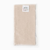 Полотенце "Доляна" цв. бежевый 35х60 см, 100% хл., крупная вафля 220 г/м2 Полотенце "Доляна" цв. бежевый 35х60 см, 100% хл., крупная вафля 220 г/м2