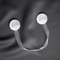 Подхват для штор «Месяц», d = 4 см, цвет серебряный/белый Подхват для штор «Месяц», d = 4 см, цвет серебряный/белый