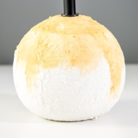 Настольная лампа "Ларнака" Е14 40Вт белый оранжевый 30х30х28см RISALUX Настольная лампа "Ларнака" Е14 40Вт белый оранжевый 30х30х28см RISALUX